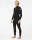 RIP CURL DAWN PATROL 43GB BACKZIP STEAMER - BLACK