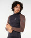 RIP CURL SEARCH UPF PERF L/S HOOD - ROCK