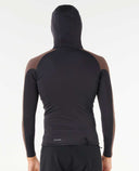 SEARCH UPF PERF L/S HOOD - ROCK