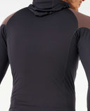 SEARCH UPF PERF L/S HOOD - ROCK