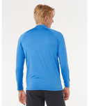 RIP CURL STAPLER UPF LONG SLEEVE RASH VEST - BLUE GUM