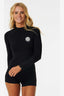 RIP CURL PREMIUM SURF BOYLEG UV SUIT - BLACK