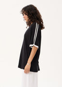 AFENDS SMOKESHOW - OVERSIZED RAGLAN TEE - BLACK