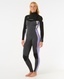 RIP CURL WOMENS DAWN PATROL CHEST ZIP 3/2MM GB - PURPLE