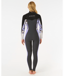 RIP CURL WOMENS DAWN PATROL 4/3MM CHEST ZIP - PURPLE