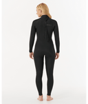 RIP CURL WOMENS DAWN PATROL 4/3MM BACK ZIP - BLACK