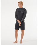 RIP CURL DRIVE UPF LONG SLEEVE RASH VEST - BLACK