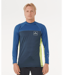 RIP CURL DRIVE UPF LONG SLEEV RASH VEST - LIGHT NAVY