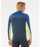 RIP CURL DRIVE UPF LONG SLEEV RASH VEST - LIGHT NAVY