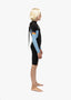 VISSLA 7 SEAS RADITUDE BOYS 2-2 LONG SLEEVE SPRING SUIT - BLACK WITH BLUE