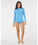 RIP CURL PREMIUM SURF ZIP THRU LS U - AZURE BLUE