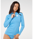RIP CURL PREMIUM SURF ZIP THRU LS U - AZURE BLUE