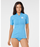 RIP CURL PREMIUM SURF ZIP THRU SS - AZURE BLUE