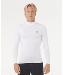 RIP CURL SEARCH UPF PERFORMANCE LONG SLEEVE RASH VEST - WHITE