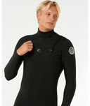 RIP CURL DAWN PATROL CHEST ZIP 4/3MM - BLACK