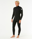 RIP CURL DAWN PATROL CHEST ZIP 4/3MM - BLACK
