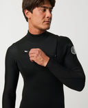 RIP CURL DAWN PATROL CHEST ZIP 3/2mm - BLACK