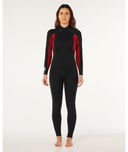 RIP CURL WOMENS TRAD BACK ZIP 3/2MM - BLACK