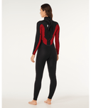 RIP CURL WOMENS TRAD BACK ZIP 3/2MM - BLACK