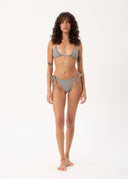 AFENDS ANDREA - BIKINI BOTTOM - BLACK / WHITE GINGHAM