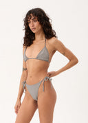 AFENDS ANDREA - BIKINI BOTTOM - BLACK / WHITE GINGHAM