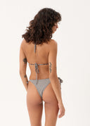 AFENDS ANDREA - BIKINI BOTTOM - BLACK / WHITE GINGHAM