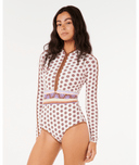 AMARE L/S UPF SURFSUIT - OFF WHITE