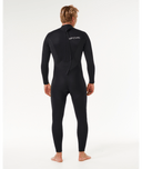 TRAD BACK ZIP 3/2mm - BLACK