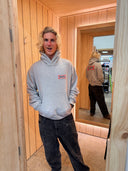 MOUNT SURF SHOP BOX HOODIE - GREY MARLE