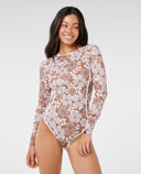 ALOHA STATE UPF SURFSUIT - BROWN