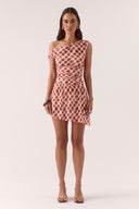 SOVERE EUPHORIA MINI DRESS - CHECK