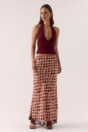 SOVERE EUPHORIA SKIRT - CHECK