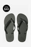 RIP CURL BRAND LOGO BLOOM OPEN TOE - BLACK