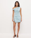 MON RENN ROCCO MINI DRESS - FRESHWATER BLUE