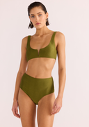 IRINA HIGH BIKINI PANT - KHAKI