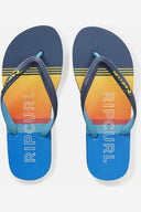 RIP CURL BREAKERS BLOOM OPEN TOE - NAVY/YELLOW