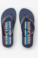 RIP CURL ICONS OF SURF BLOOM OPEN TOE - NAVY/RED