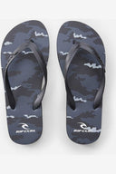 RIP CURL FLOW CAMO BLOOM OPEN TOE - BLACK