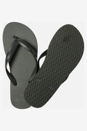 RIP CURL BRAND LOGO BLOOM OPEN TOE - BLACK