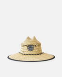 RIP CURL BOYS LOGO STRAW HAT - NATURAL