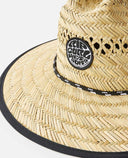 RIP CURL BOYS LOGO STRAW HAT - NATURAL