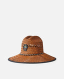 RIP CURL LOGO STRAW HAT - BROWN