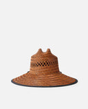 RIP CURL LOGO STRAW HAT - BROWN