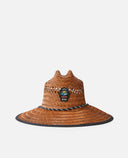 RIP CURL LOGO STRAW HAT - BROWN