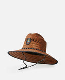 RIP CURL LOGO STRAW HAT - BROWN
