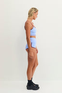 SALT GYPSY TANKINI SURF TOP -  BABY BLUE/CHILLI