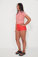 SALT GYPSY BETTY BOTTOMS - CHILLI RED/BABY BLUE