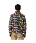 PATAGONIA LW SYNCH SNAP-T P/O - SALMON ENERGY: OLD GROWTH GREEN