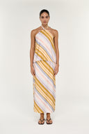 STAPLE THE LABEL VEDA MIDI SKIRT - STRIPE