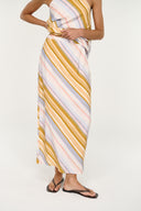 STAPLE THE LABEL VEDA MIDI SKIRT - STRIPE